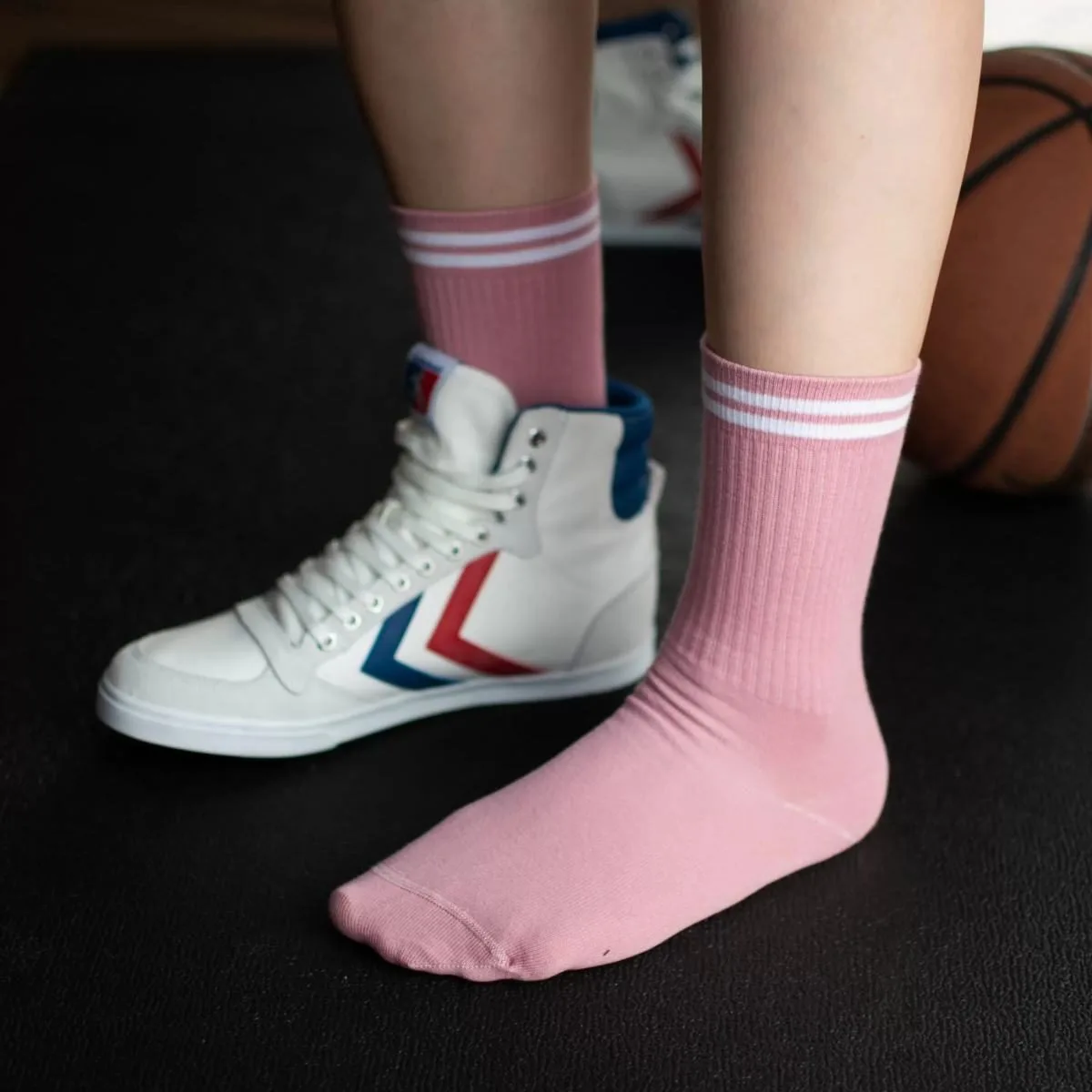 Șosete sport colorate pentru femei — Roz